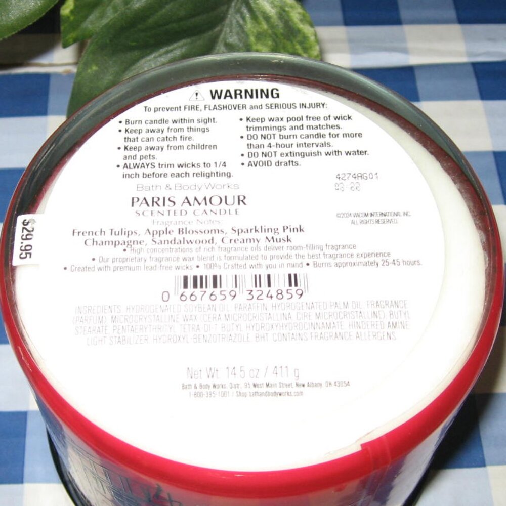 BBW Emily In Paris  3 Wick Candle  Paris Amour NEW NIB - Picture 6 of 8